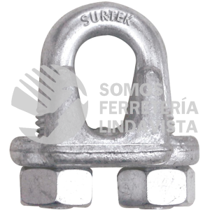 PER5DF PERRO DE ACERO FORJADO PARA CABLE DE ACERO 3/8" SURTEK