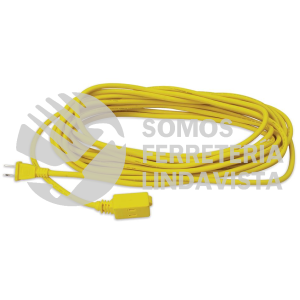 136045 EXTENSION ELECTRICA POLARIZADA COLOR AMARILLO, 12 M SURTEK
