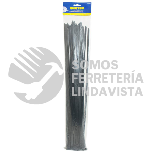 114219 CINCHOS PLASTICOS 500 X 4.8 MM, TENSION 27 KG DE 25 PIEZAS COLOR NEGRO SURTEK