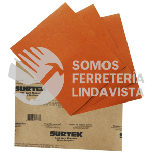 LMK100 LIJA PANEL KRAFT PARA MADERA, GRANO 100 SURTEK