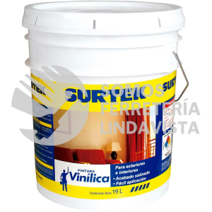 SP20400 CUBETA DE PINTURA VINILICA 19 LT COLOR BLANCO SURTEK