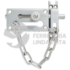 L048CSB PASADOR DE SOBREPONER DE CADENA CROMO SATINADO LOCK