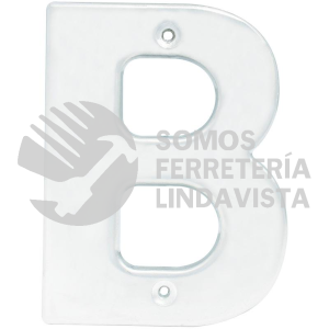 L70BC LETRA B BOLD 4" NIQUEL SATINADO LOCK