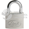 L22S50A CANDADO DE ACERO CORTO 50 MM, LLAVE ESTANDAR, EN CAJA LOCK