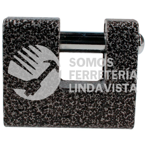 P19C70 CANDADO DE HIERRO PARA CORTINA 70 MM, NEGRO, LLAVE ESTANDAR PROLOK