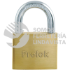 L18S25EB CANDADO DE LATON SOLIDO CORTO 25 MM, LLAVE ESTANDAR PROLOK