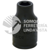 6906M DADO DE IMPACTO CUADRO DE 1/4", 6 PUNTAS, METRICO, 6 MM URREA