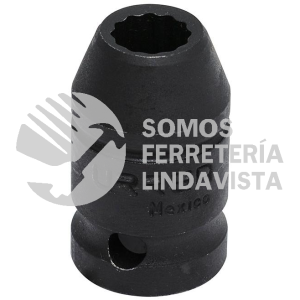 7418 DADO DE IMPACTO CUADRO DE 1/2", 12 PUNTAS, EN PULGADAS, 9/16" URREA