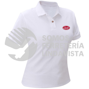 LPODBM PLAYERA TIPO POLO PARA DAMA COLOR BLANCO TALLA M LOCK