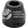 15022 DADO DE IMPACTO CUADRO DE 1-1/2", 6 PUNTAS, EN PULGADAS, 1-3/8" URREA