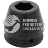 15024 DADO DE IMPACTO CUADRO DE 1-1/2", 6 PUNTAS, EN PULGADAS, 1-1/2" URREA