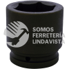 15062 DADO DE IMPACTO CUADRO DE 1-1/2", 6 PUNTAS, EN PULGADAS, 3-7/8" URREA