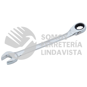 1212MCMR LLAVE COMBINADA PULIDO ESPEJO DE MATRACA SPLINE REVERSIBLE METRICA, 12 MM URREA