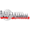 475254T JUEGO DE DADOS CON PUNTA TORX CUADRO DE 1/4", 3/8" Y 1/2", 12 PIEZAS URREA
