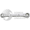 1192MB LLAVE DE ESTRIAS PULIDO ESPEJO PLANA DE MATRACA METRICA, 12 PUNTAS, 10 X 13 MM URREA