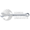 1244CM LLAVE COMBINADA PULIDO ESPEJO DE MATRACA EN PULGADAS, 12 PUNTAS, 1-3/8" URREA