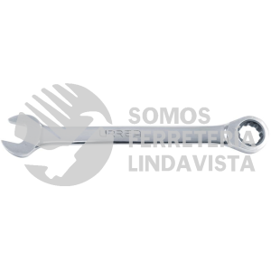 1244CM LLAVE COMBINADA PULIDO ESPEJO DE MATRACA EN PULGADAS, 12 PUNTAS, 1-3/8" URREA