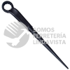 2632MHL LLAVE ACODADA DE ALTA PALANCA FOSFATIZADA CON COLA EN METRICA, 12 PUNTAS, 32 MM URREA