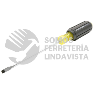 9416 DESTORNILLADOR CON MANGO CUSHION GRIP, PUNTA PLANA BARRA REDONDA 1/4" X 6" URREA