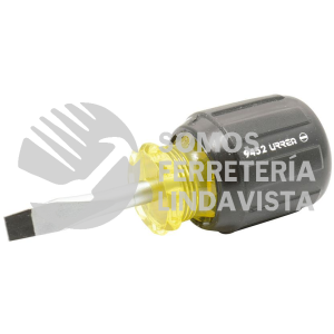 9452 DESTORNILLADOR CON MANGO CUSHION GRIP, TIPO TROMPO PUNTA PLANA BARRA REDONDA 1/4" X 1-1/2" URREA