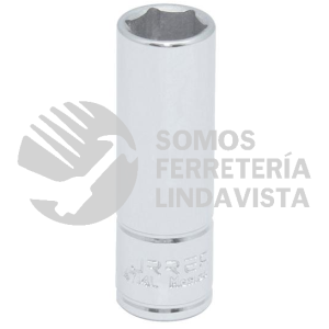 4712L DADO LARGO CUADRO DE 1/4", 6 PUNTAS, EN PULGADAS, 3/8" URREA