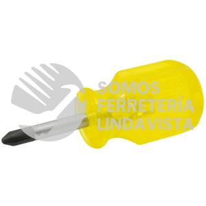 9671 DESTORNILLADOR CON MANGO AMBAR, PUNTA PHILLIPS TIPO TROMPO BARRA REDONDA #2 X 1-3/8" URREA