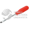 9808R DESTORNILLADOR CON MANGO ROJO, PUNTA PLANA BARRA CUADRADA 3/8" X 8" URREA