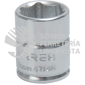 4714M DADO CUADRO DE 1/4", 6 PUNTAS, METRICO, 14 MM URREA