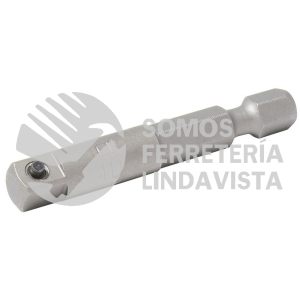 50020 ADAPTADOR CON PERNO PARA DADOS CUADRO HEMBRA DE 1/4", HEXAGONO DE 1/4" X 6" URREA