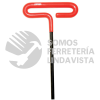 46412G LLAVE HEXAGONAL CORTA TIPO "T" MANGO DE VINIL, EN PULGADAS, 3/16" URREA