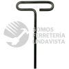 46414 LLAVE HEXAGONAL CORTA TIPO "T", EN PULGADAS, 7/32" URREA