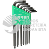 4972TB JUEGO DE 7 LLAVES HEXAGONALES TIPO "L", TORX, PUNTA DE BOLA URREA