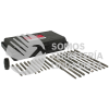 61919X JUEGO DE PUNTAS DE PODER Y ADAPTADOR RAPIDO CUADRO DE 1/4" QUICK RELEASE, 19 PIEZAS URREA
