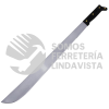 130498 MACHETE TROQUELADO CON MANGO NEGRO RECTO 14" SURTEK