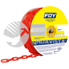 143430 CADENA PLASTICA CALIBRE 8 MM DE 25 M, COLOR ROJO FOY