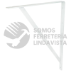 137826 MENSULA CON SOPORTE COLOR BLANCO 8 X 12" SURTEK