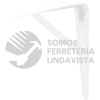 137828 MENSULA CON SOPORTE COLOR BLANCO 13 X 20" SURTEK