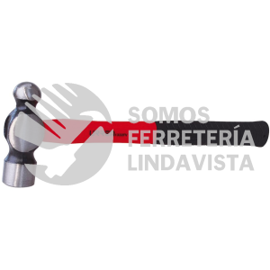 1316FV MARTILLO MAQUINADO DE BOLA CON MANGO DE FIBRA DE VIDRIO LARGO DE 13", 16 OZ URREA