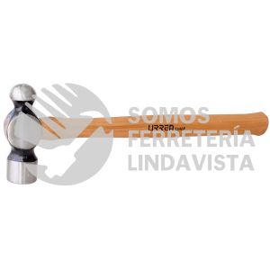 1324P MARTILLO MAQUINADO DE BOLA CON MANGO DE MADERA HICKORY AMERICANO DE 16", 24 OZ URREA