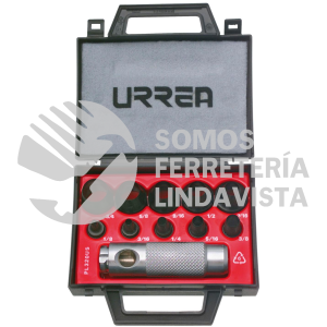 49901 JUEGO DE SACABOCADOS DE 1/8" A 3/4", 11 PIEZAS URREA