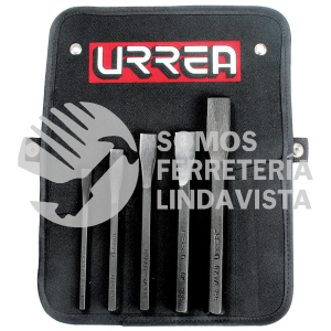 86A JUEGO COMBINADO DE CINCELES CORTA FRIO, 5 PIEZAS URREA