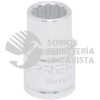 5206M DADO CUADRO DE 3/8", 12 PUNTAS, METRICO, 6 MM URREA