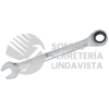 100587 LLAVE COMBINADA PULIDO ESPEJO DE MATRACA METRICA, 12 PUNTAS, 17MM SURTEK