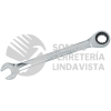 100591 LLAVE COMBINADA PULIDO ESPEJO DE MATRACA METRICA, 12 PUNTAS, 22MM SURTEK