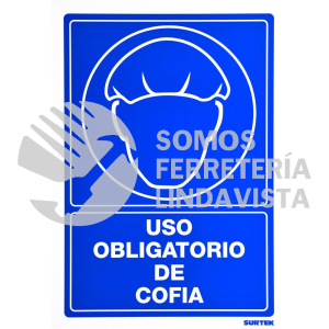 SES25 SEÑAL "USO OBLIGATORIO DE COFIA" SURTEK