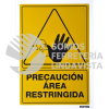 SES34 SEÑAL "PRECAUCION AREA RESTRINGIDA" SURTEK