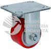 RP7F RODAJA DE FIERRO CON POLIURETANO ROJO FIJA 3" SURTEK