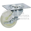 RN5B RODAJA DE POLIPROPILENO BLANCA GIRATORIA CON FRENO 2" SURTEK