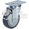 RT10G RODAJA DE TPR GRIS GIRATORIA 4" SURTEK