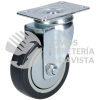 RG10G RODAJA DE POLIURETANO NEGRO GIRATORIA 4" SURTEK